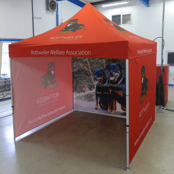 Gazebos, marquees and tents printing