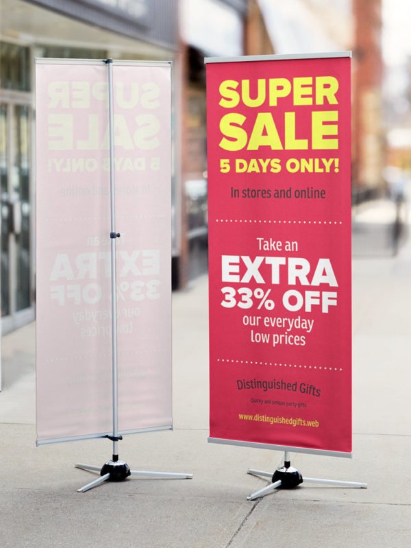 Classic Banner Stand printing