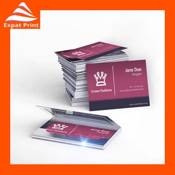 laminated double sided business cards