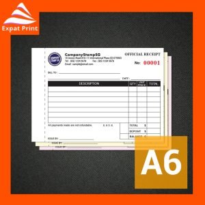 a6 invoice receipt printing