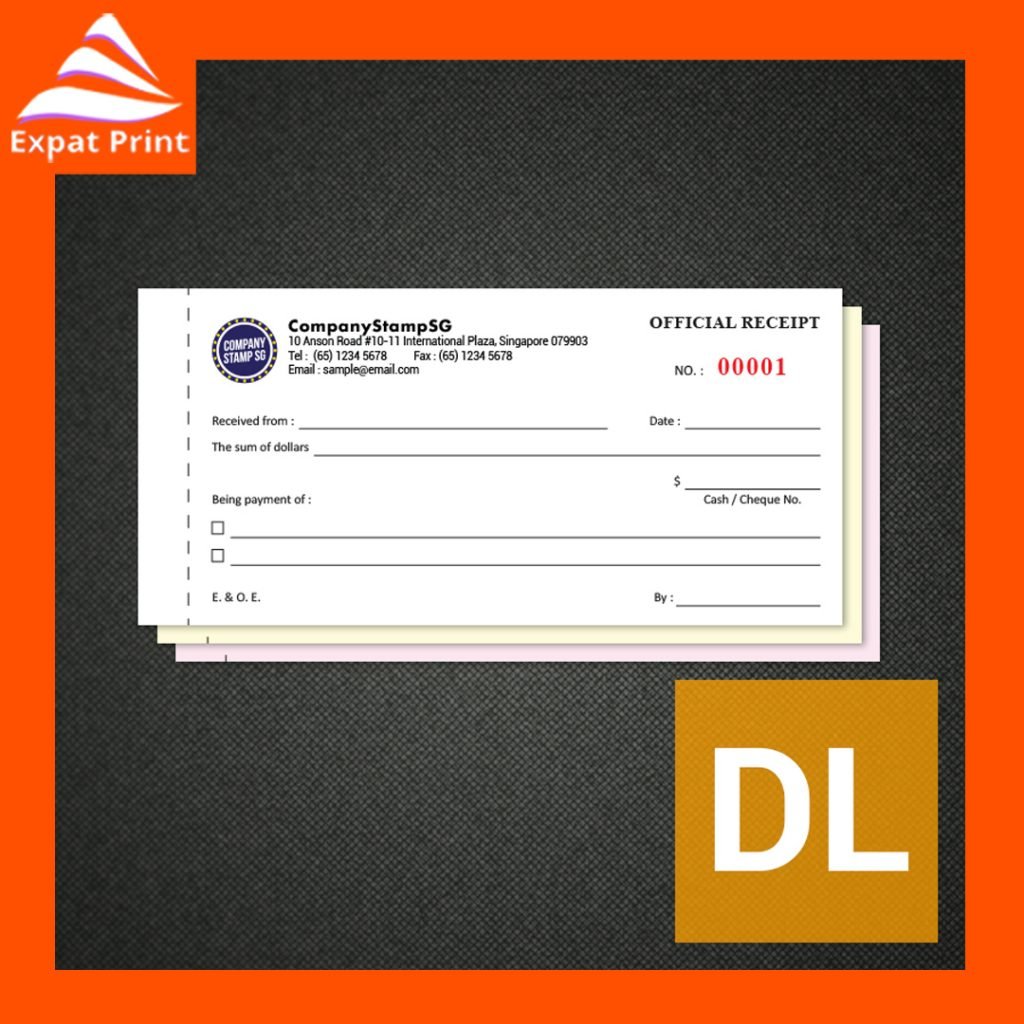 Receipt & Invoice Books Printing - Expat Print